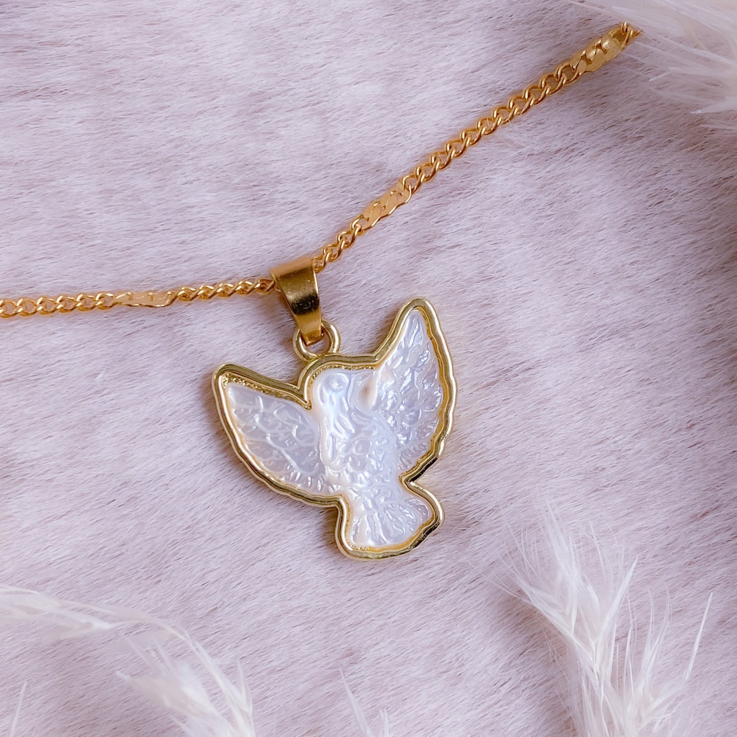 White Dove Necklace