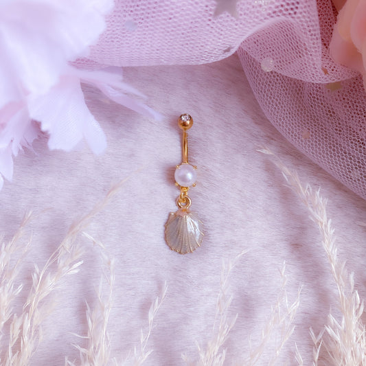 Sparkly Seashell Belly Button Bar