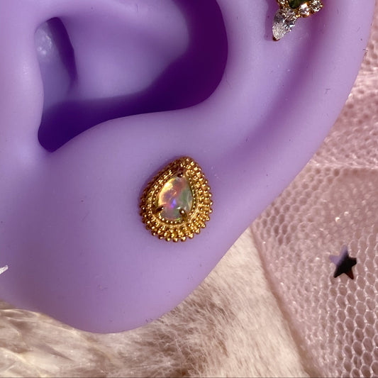 Opal Tear Piercing