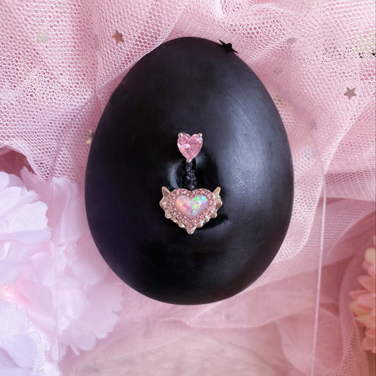Fantasy Heart Belly Button Bar