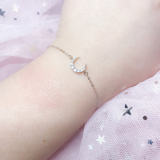 Sparkly Moon Bracelet