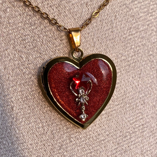 Mars Memory Locket Necklace