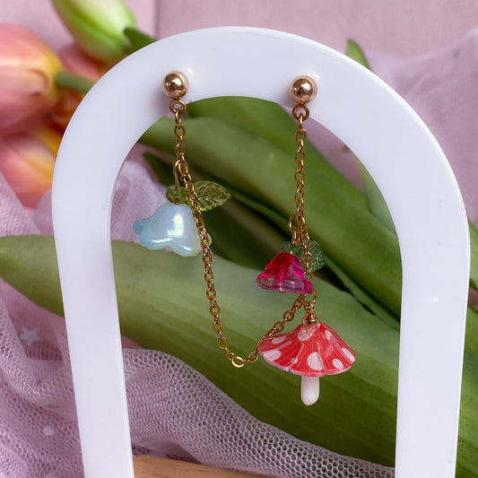 Woodland Fairy Double Helix Earring
