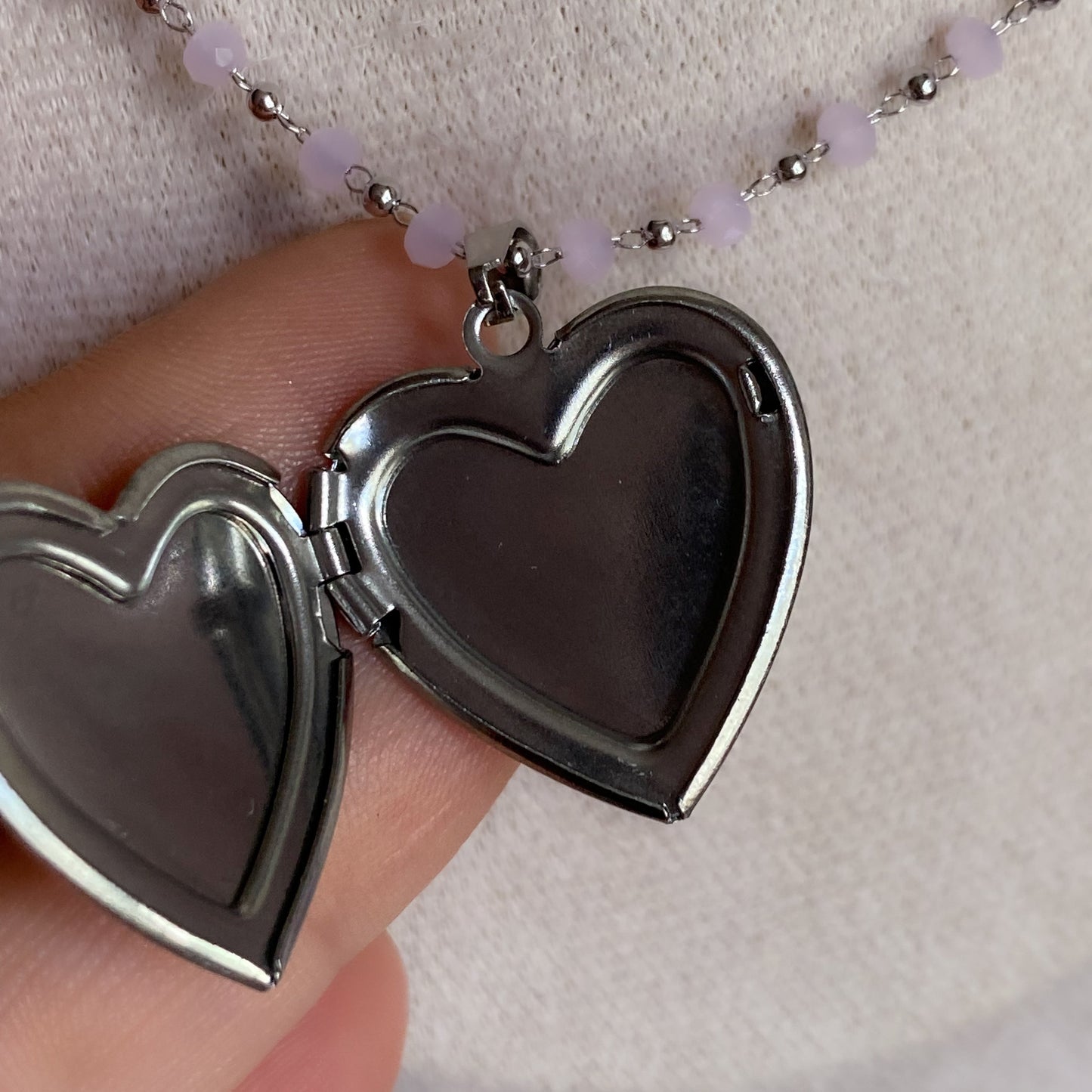Glitter Memory Locket Necklace