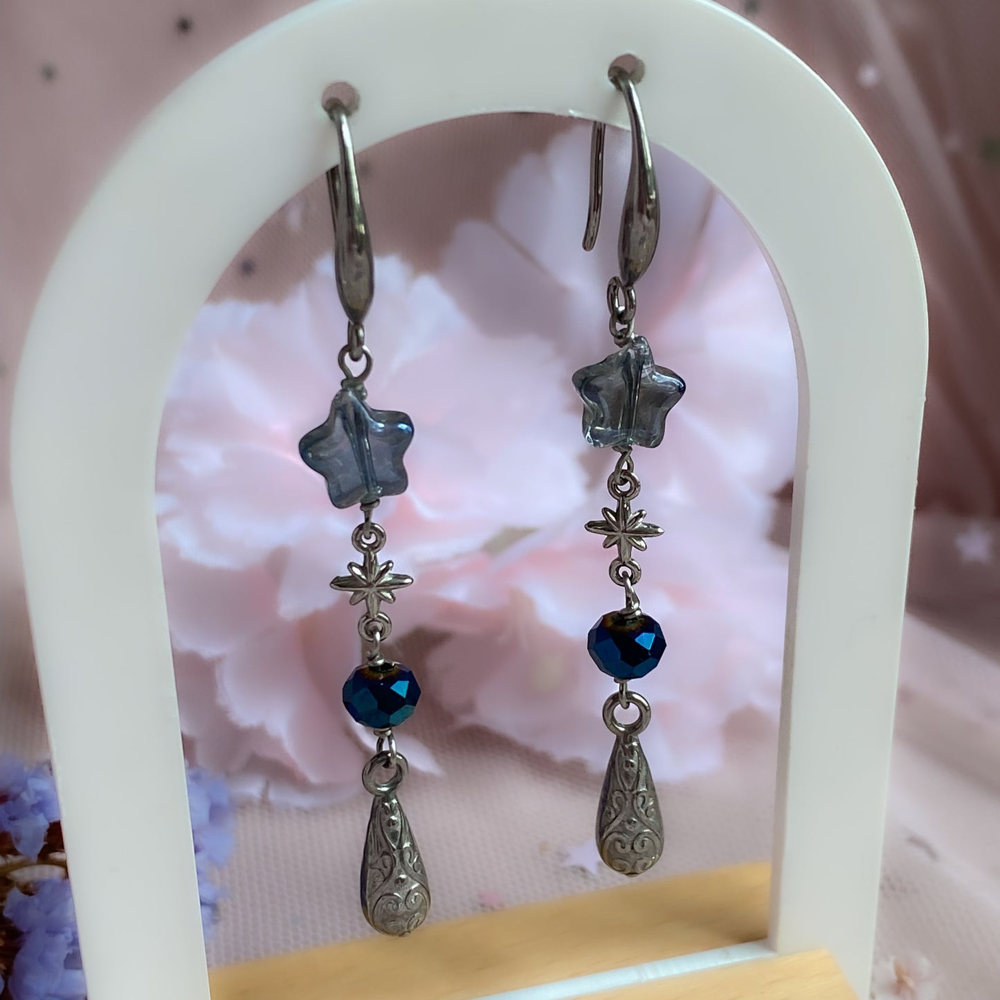 Fallen Star Drop Earrings | Celestial Earrings, Starry Night Sky Collection