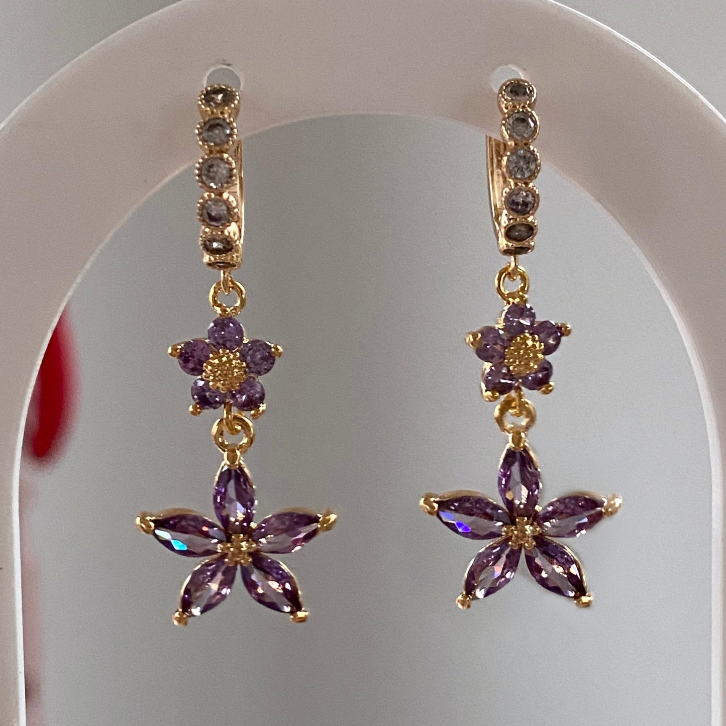 Floral Faerie Hoops (Pair - Custom)