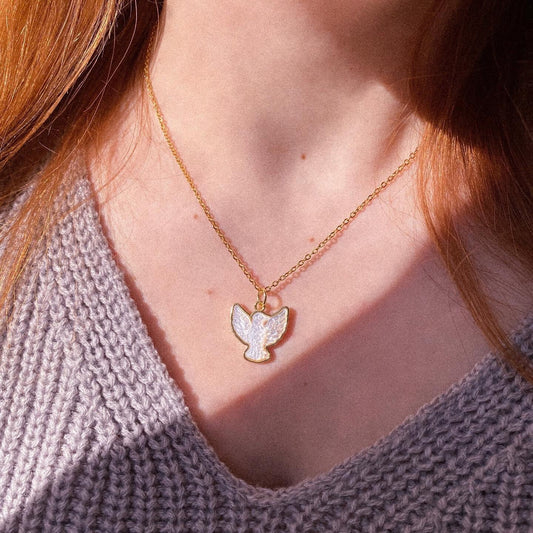 White Dove Necklace