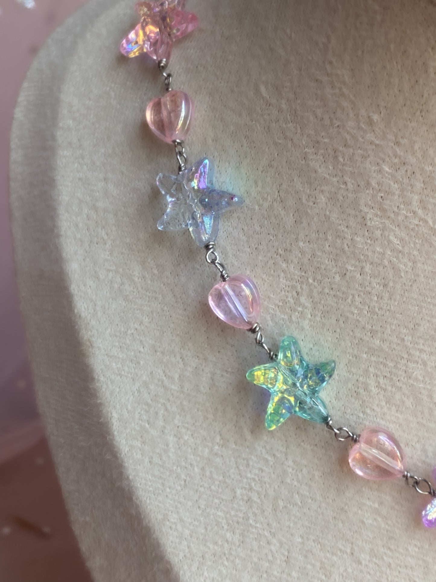 Mermaid Starlight Necklace | Iridescent Starfish Necklace
