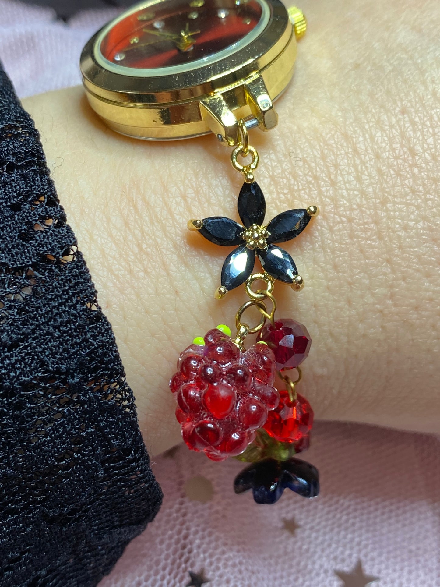 Berry Noir Bracelet Watch