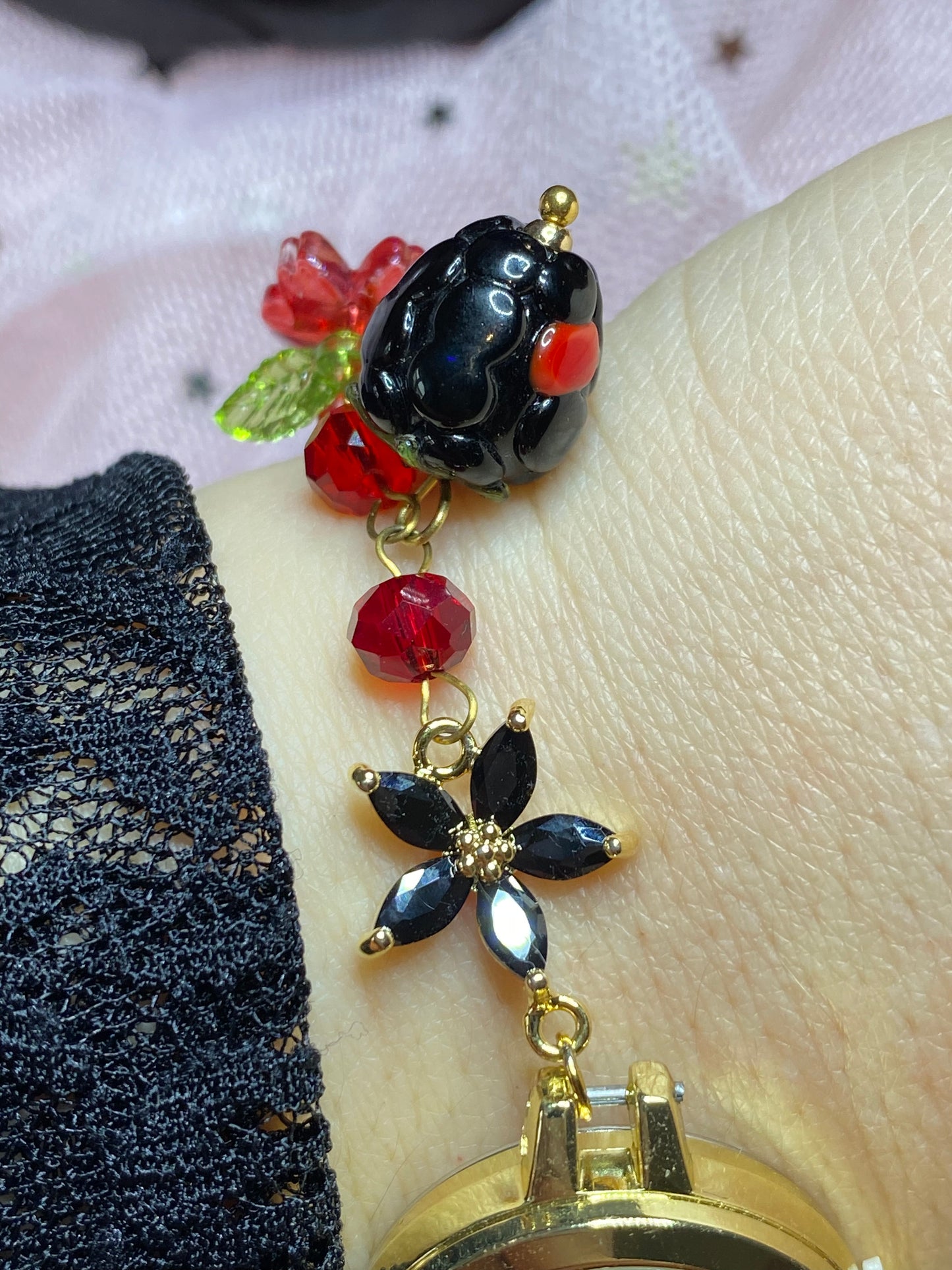 Berry Noir Bracelet Watch