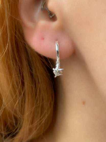 Sea Treasures Hoop Earrings | Ocean Hoops with Shell, Starfish & Pearl Earrings