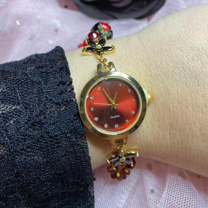 Berry Noir Bracelet Watch