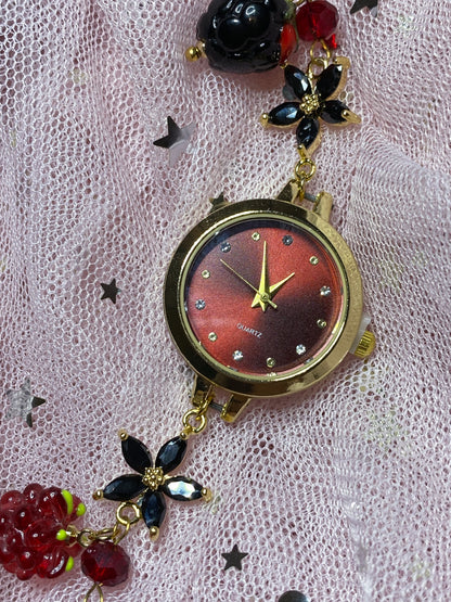 Berry Noir Bracelet Watch