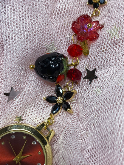 Berry Noir Bracelet Watch