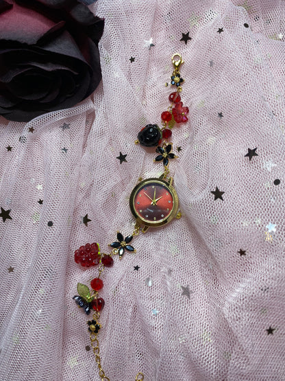 Berry Noir Bracelet Watch