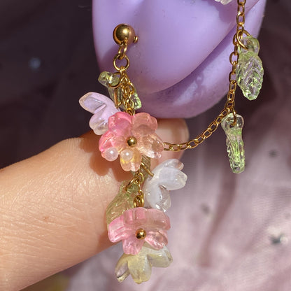 Floral Cascade Double Earring