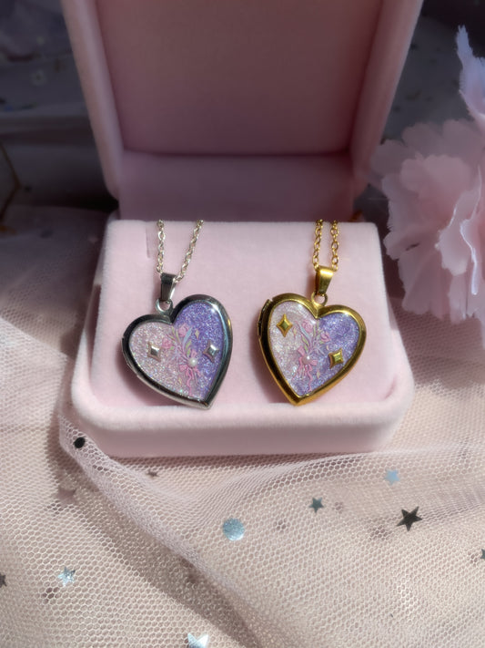 Fairy Bouquet Ombré Memory Locket Necklace
