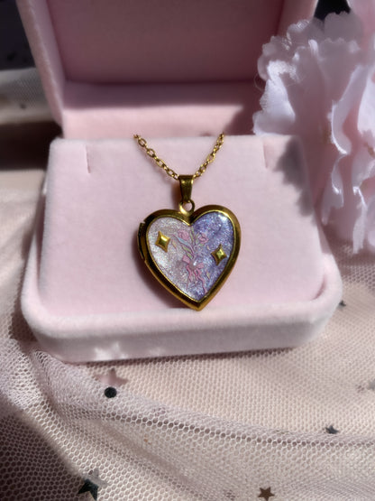 Fairy Bouquet Ombré Memory Locket Necklace