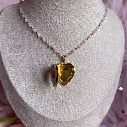 Bow Memory Locket Necklace