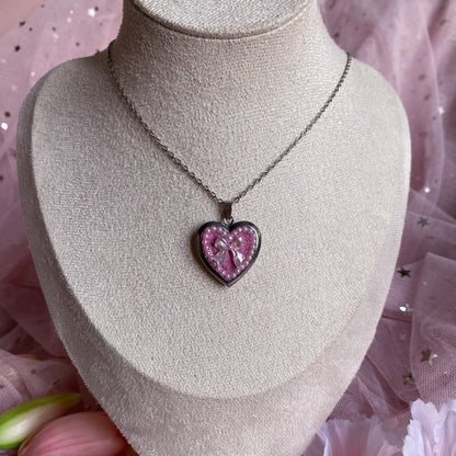 Bow Memory Locket Necklace