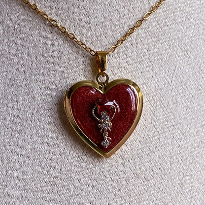 Mars Memory Locket Necklace