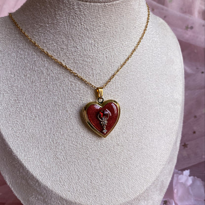 Mars Memory Locket Necklace