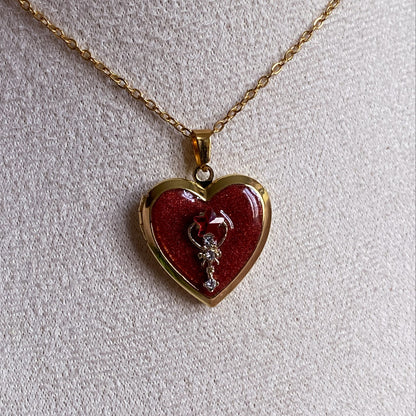 Mars Memory Locket Necklace