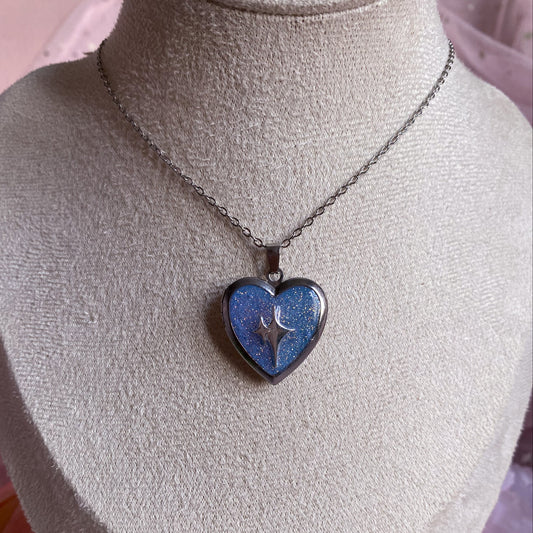 Sparkle Memory Locket Necklace