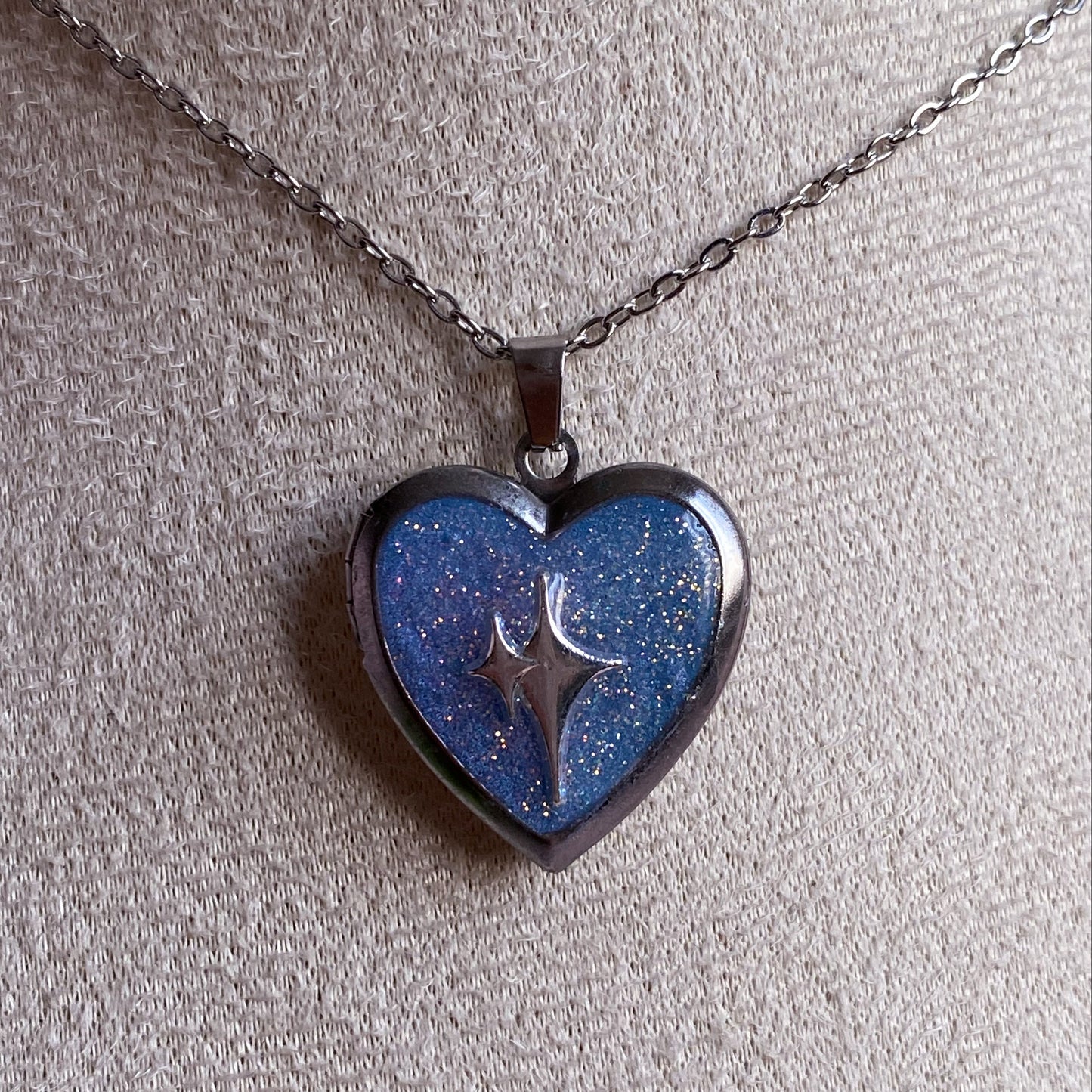 Sparkle Memory Locket Necklace