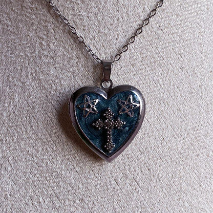 Grungecore Memory Locket Necklace