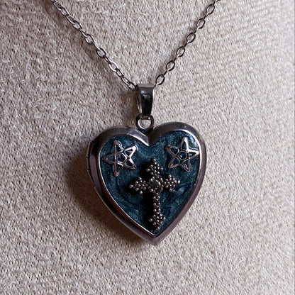 Grungecore Memory Locket Necklace