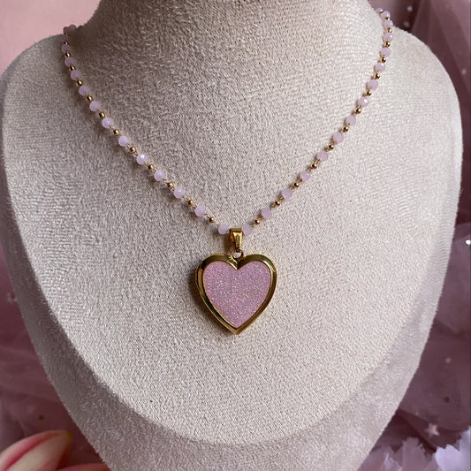 Glitter Memory Locket Necklace