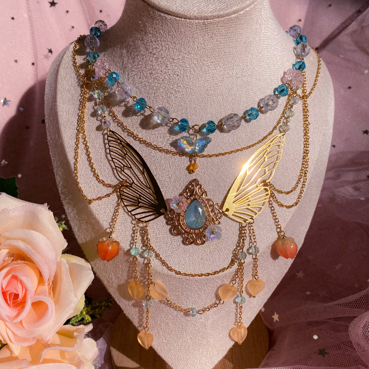 Blooming Wings Necklace
