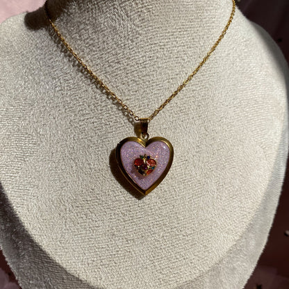 Moonbeam Wish Locket Necklace | Celestial Photo Locket Pendant