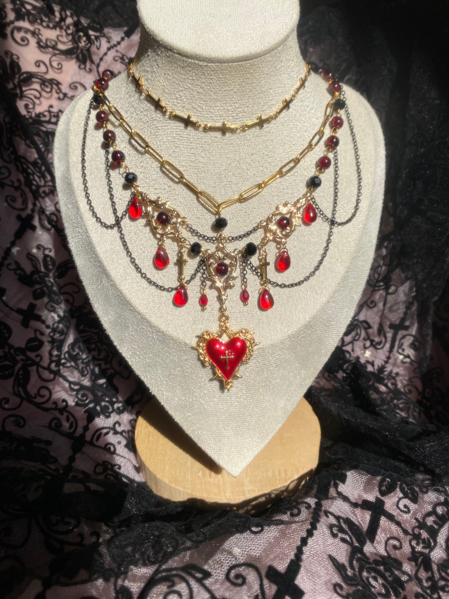 Ruby Requiem Necklace