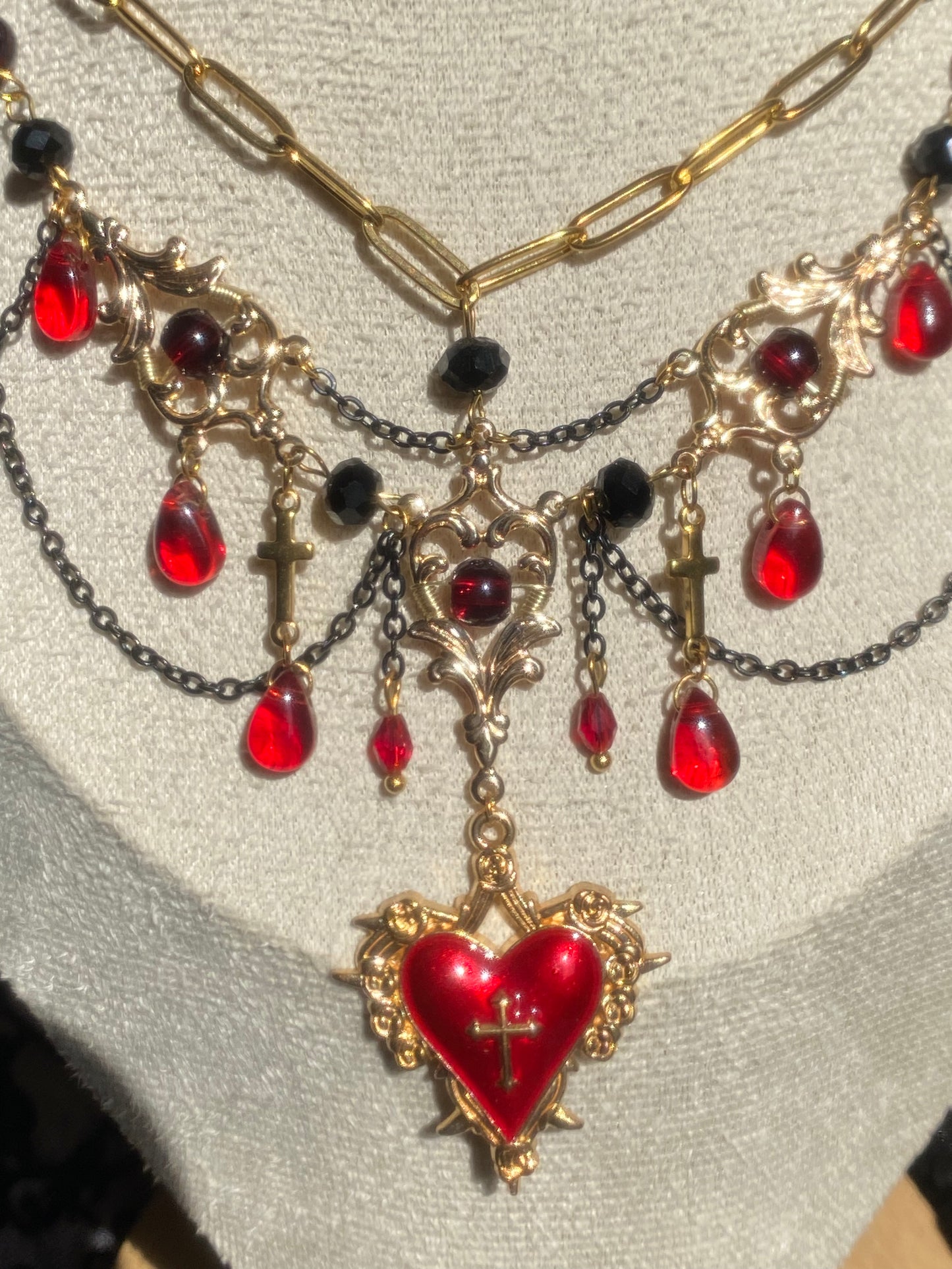 Ruby Requiem Necklace