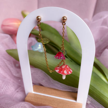 Woodland Fairy Double Helix Earring
