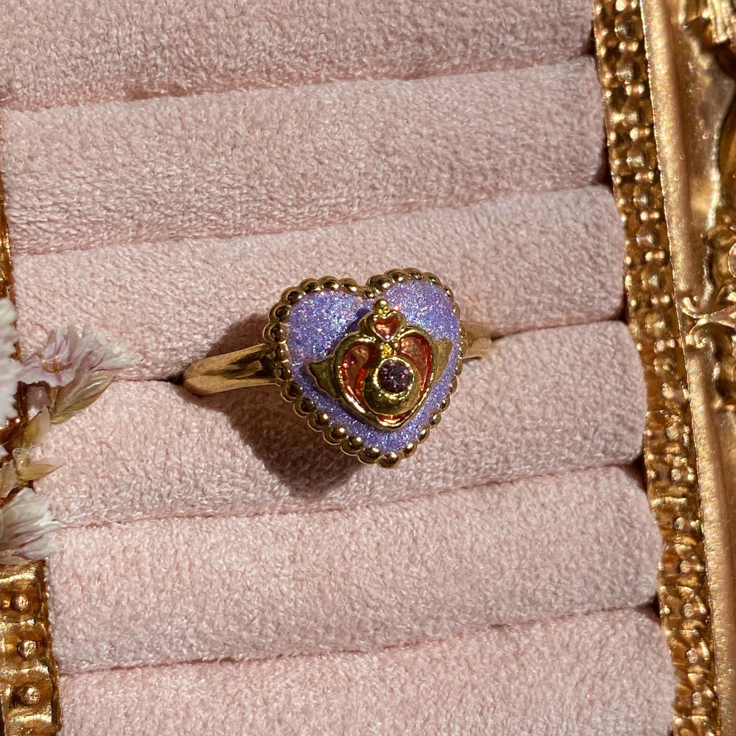 Twilight Wish Heart Ring | Glitter Ring