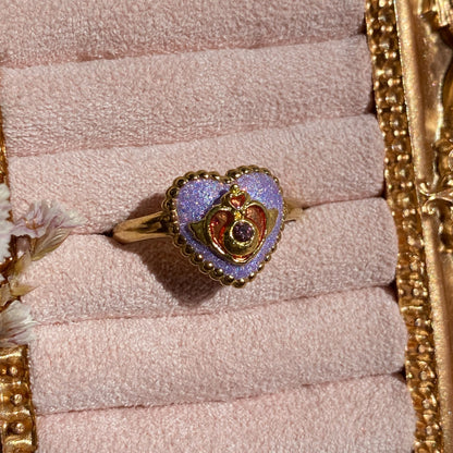 Twilight Wish Heart Ring | Glitter Ring
