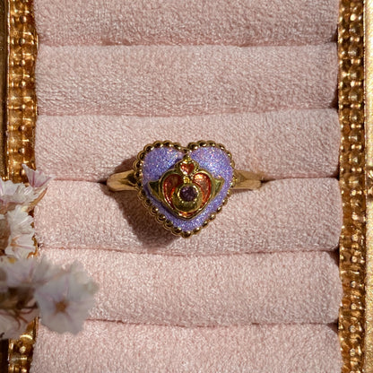 Twilight Wish Heart Ring | Glitter Ring
