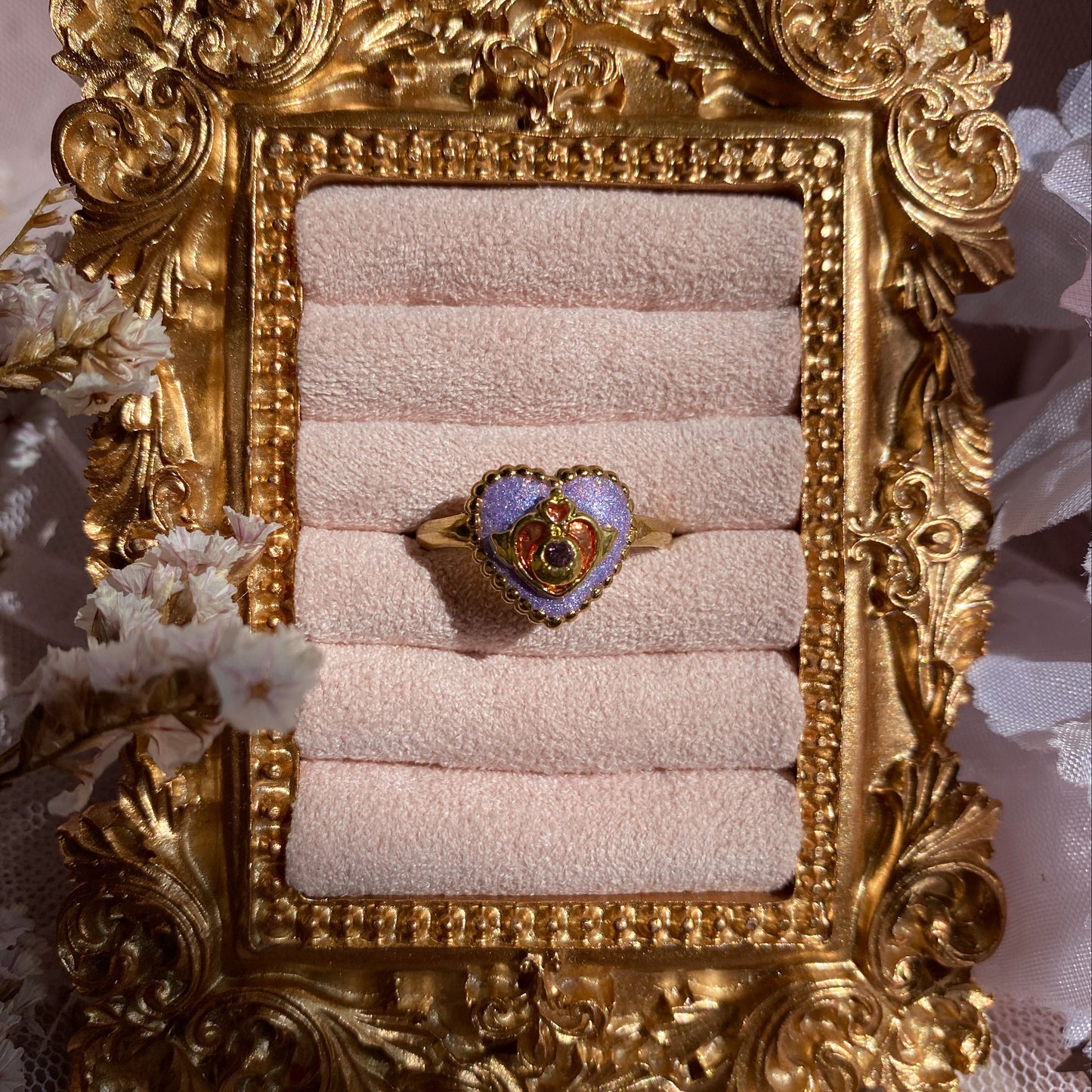 Twilight Wish Heart Ring | Glitter Ring