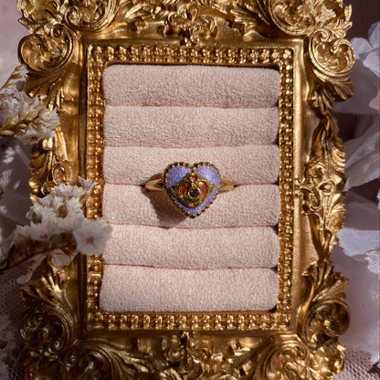 Twilight Wish Heart Ring | Glitter Ring