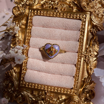Twilight Wish Heart Ring | Glitter Ring