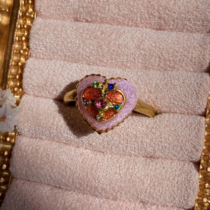 Moonbeam Wish Heart Ring | Glitter Ring