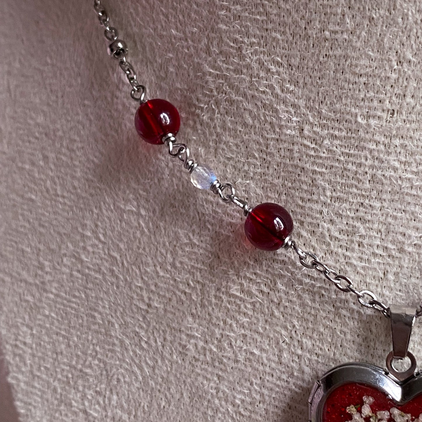 Wildflower Memory Locket Necklace | Heart Photo Locket