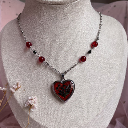 Wildflower Memory Locket Necklace | Heart Photo Locket