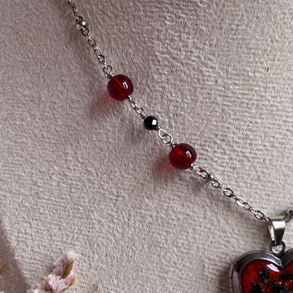 Wildflower Memory Locket Necklace | Heart Photo Locket