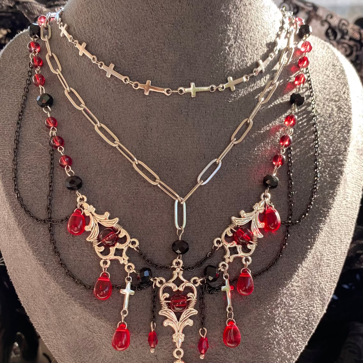 Ruby Requiem Necklace