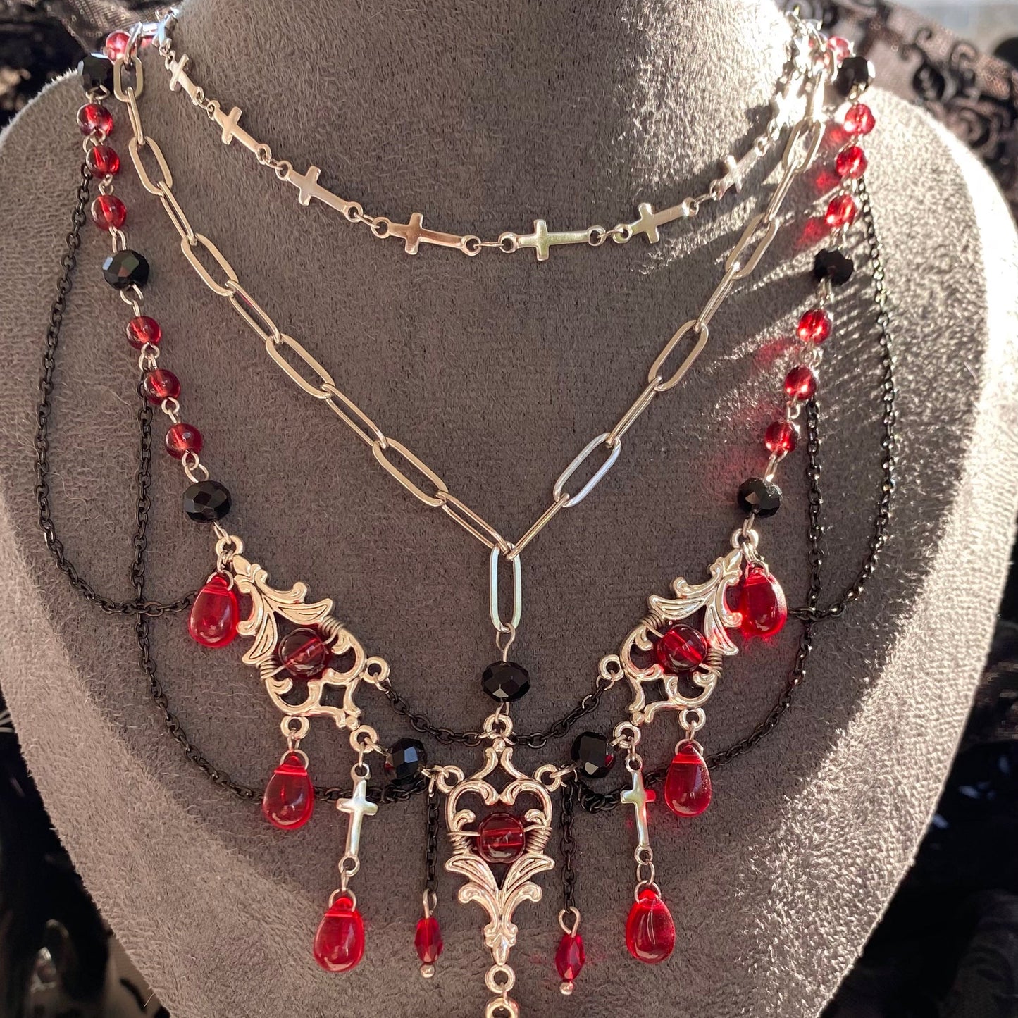 Ruby Requiem Necklace