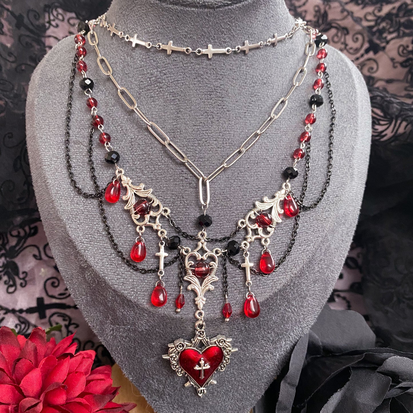 Ruby Requiem Necklace